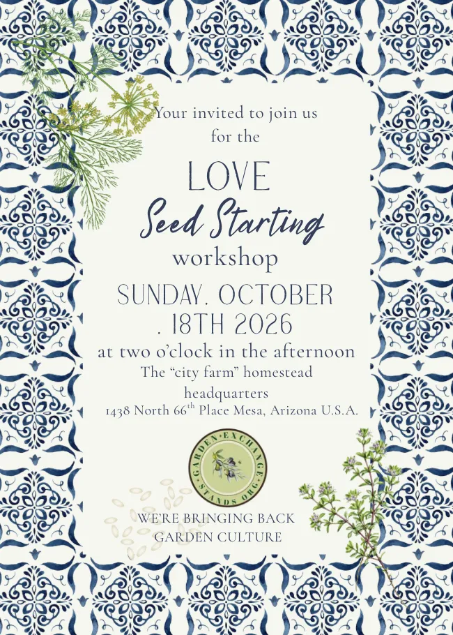 LOVE Seed Starting Workshop